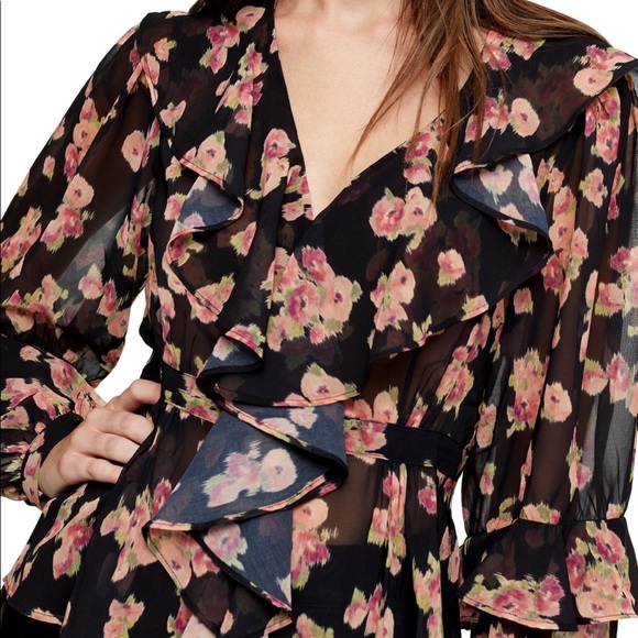 Topshop Floral Blouse - Picture 3 of 5